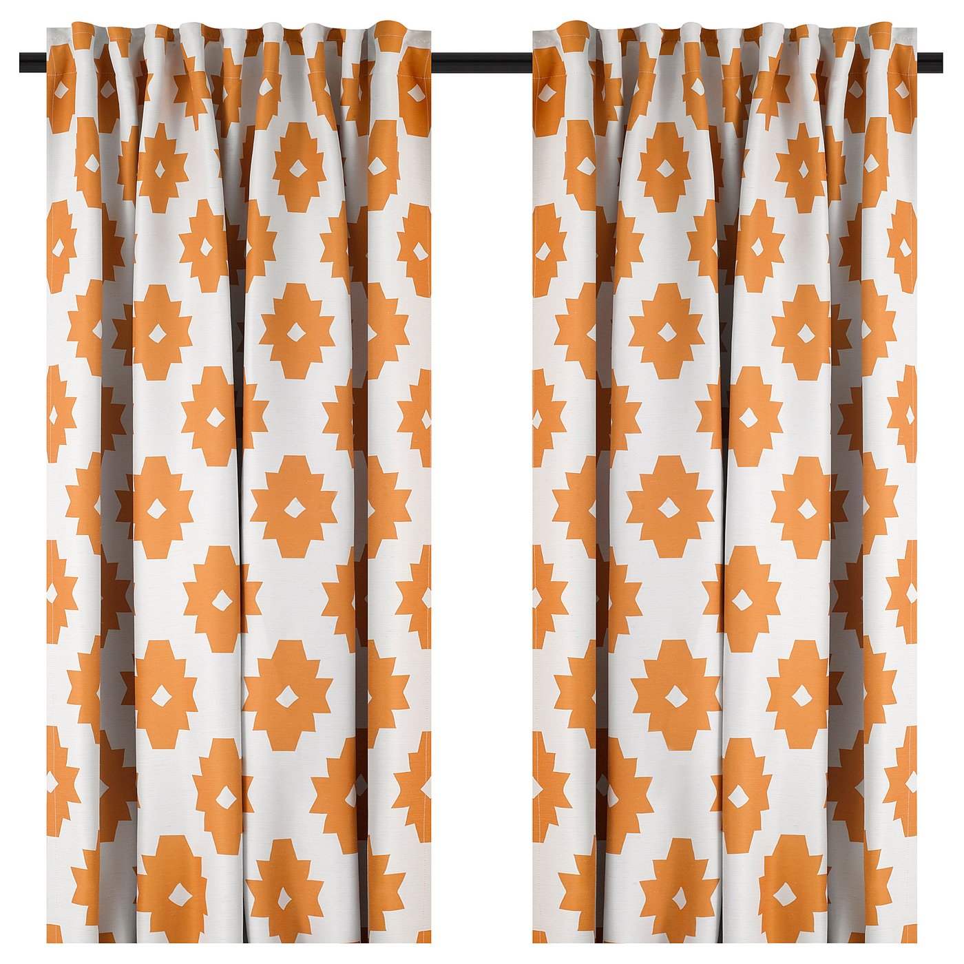 IDALENA room darkening curtains, 1 pair, yellow, 145x250 cm IKEA