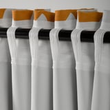 IDALENA Room darkening curtains, 1 pair, yellow, 145x250 cm