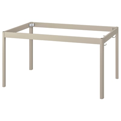 IDÅSEN Underframe for table top, beige, 139x69x72 cm