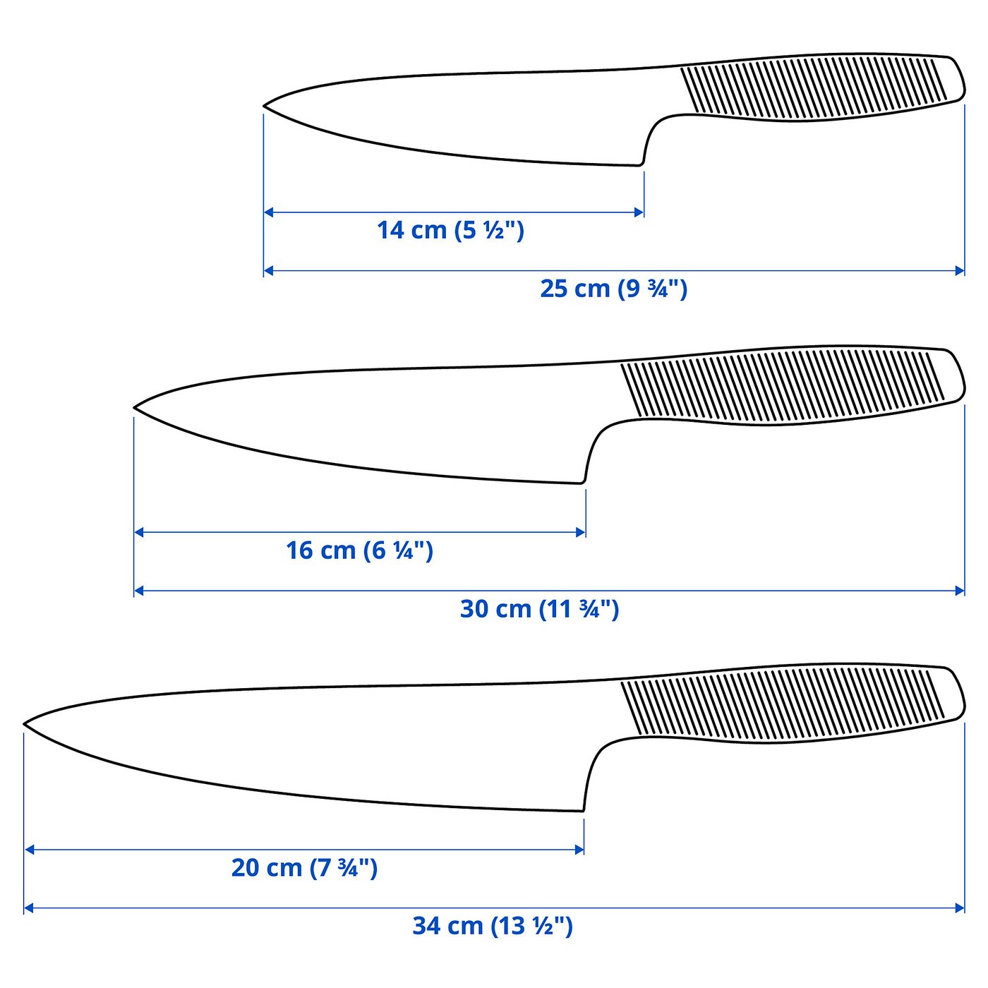 IKEA 365+ 3-piece knife set - IKEA