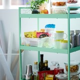 IKEA 365+ Food storage basket, metal/white, 30x20x11 cm