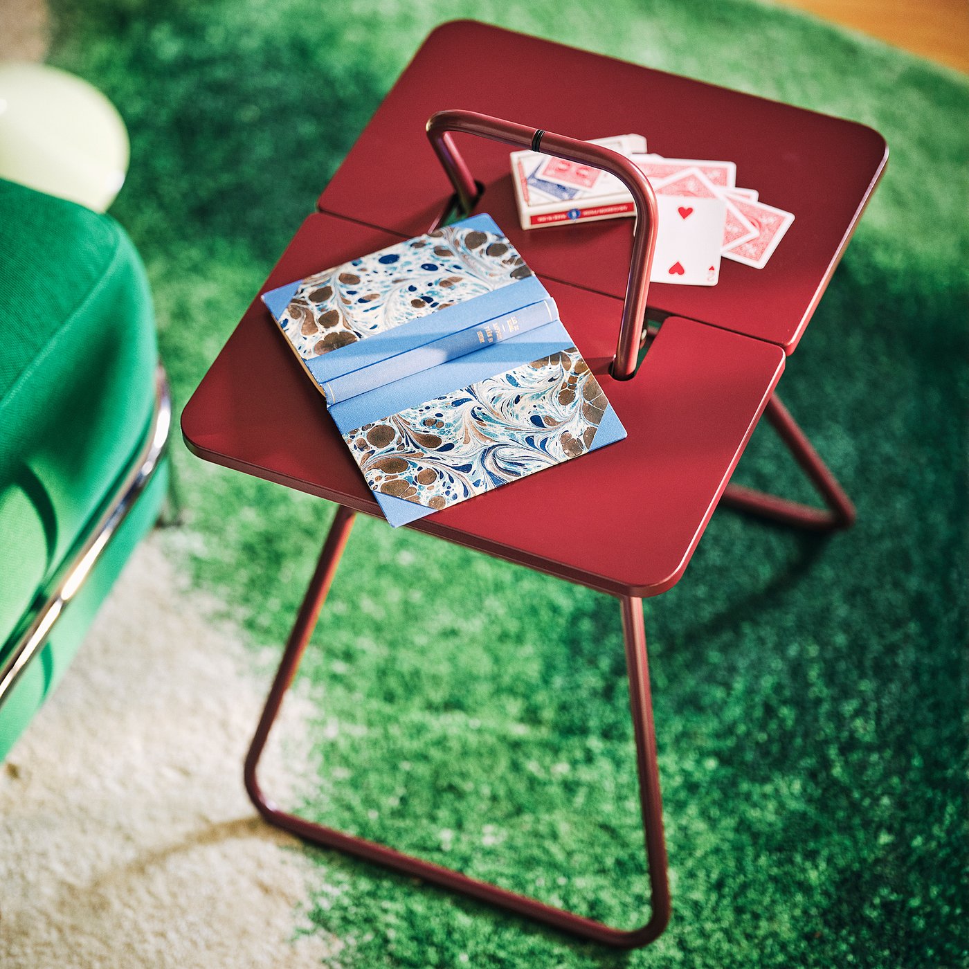 IKEA PS 2026 side table, dark red, 50x40 cm - IKEA