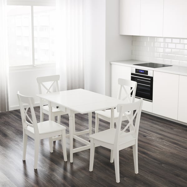 Ingatorp Drop Leaf Table White Ikea