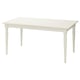 INGATORP Extendable table, white, 155/215x87 cm