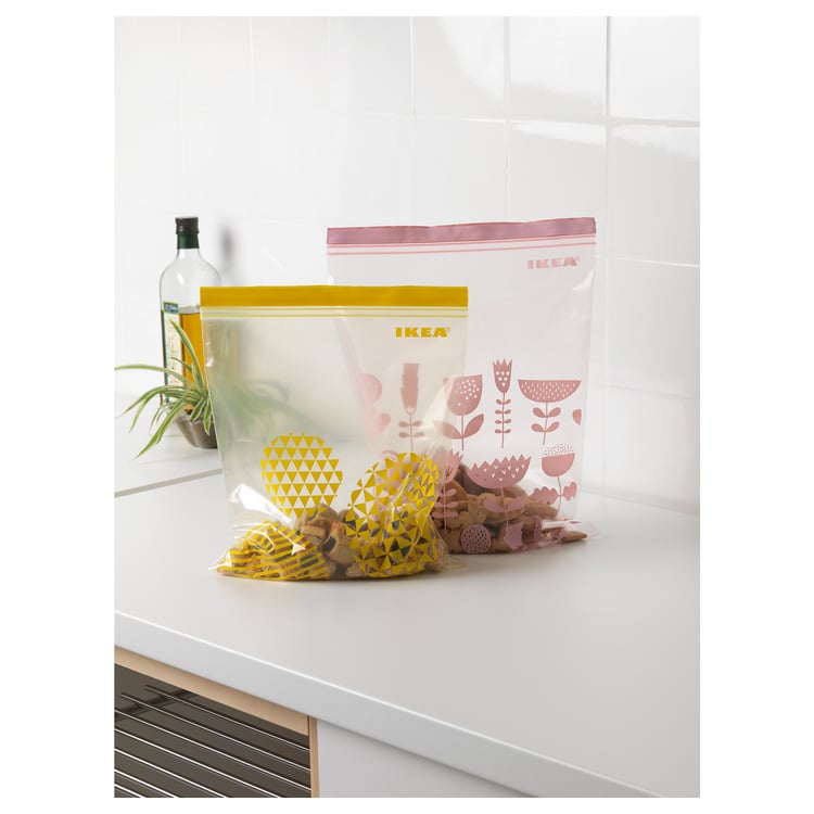 ISTAD resealable bag, assorted sizes/assorted colours, 6/4.5 l IKEA