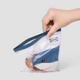 ISTAD Resealable bag, blue/shark, 1 l
