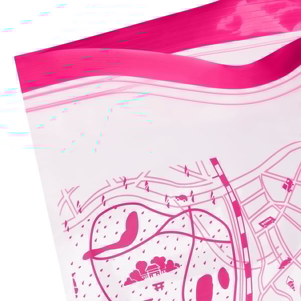 ISTAD Resealable bag, pink, 1 l