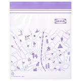 ISTAD Resealable bag, purple, 1 l