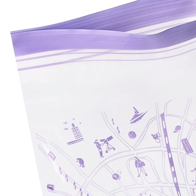 ISTAD Resealable bag, purple, 1 l