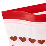 ISTAD Resealable bag, red/heart, 0.3 l