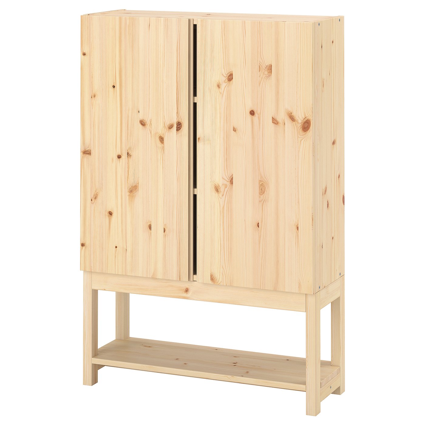 IVAR shelving unit with cabinet, pine, 80x30x120 cm - IKEA IVAR shelving unit with cabinet, pine, 80x30x120 cm - IKEA