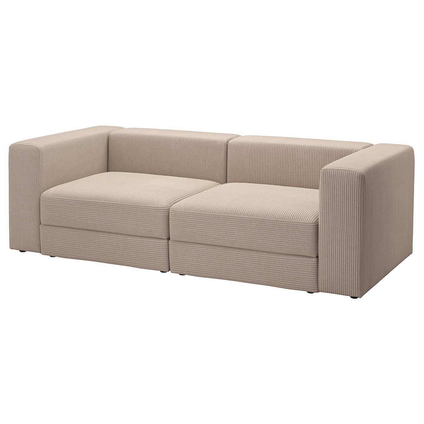 JÄTTEBO 3-seat modular sofa, Samsala dark yellow-green - IKEA