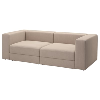 JÄTTEBO 3-seat modular sofa, Samsala grey-beige
