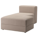 JÄTTEBO Chaise longue module, right, Samsala grey-beige