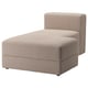 JÄTTEBO Chaise longue module, right, Samsala grey-beige