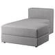 JÄTTEBO Chaise longue module, right, Tonerud grey