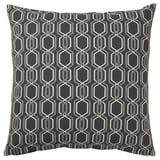 JÄTTEPOPPEL Cushion cover, dark grey/white, 50x50 cm