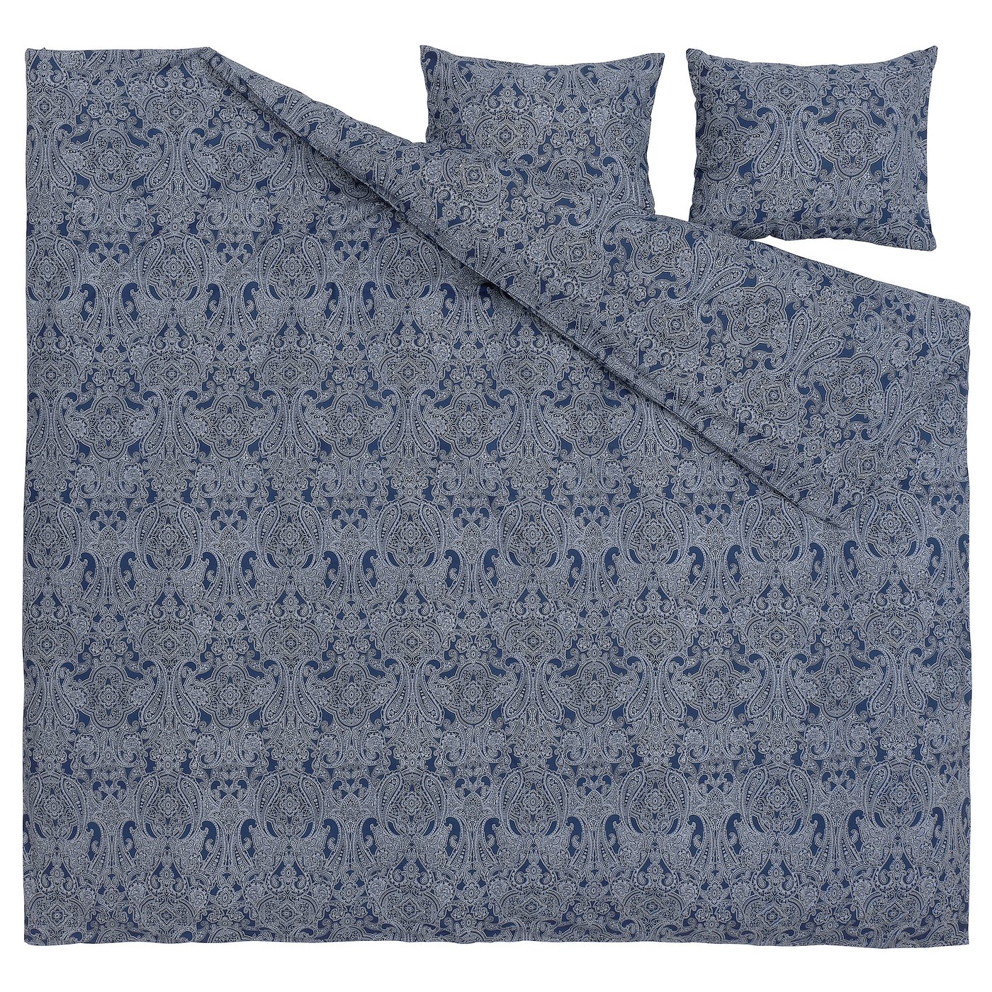 JÄTTEVALLMO Duvet cover and 2 