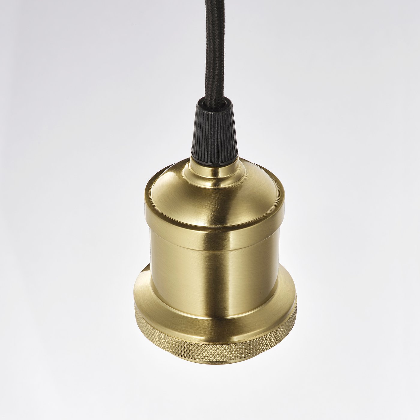JAKOBSBYN / JÄLLBY pendant lamp, smoked glass/brass-plated - IKEA