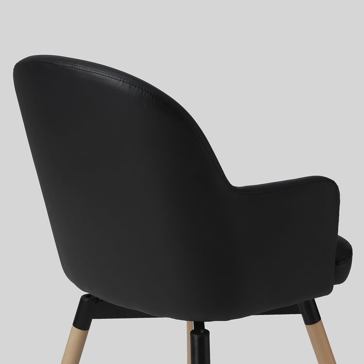 JANOLOF swivel armchair, Bomstad black IKEA