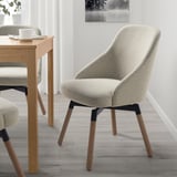 JANOLOF Swivel dining chair, Gunnared beige