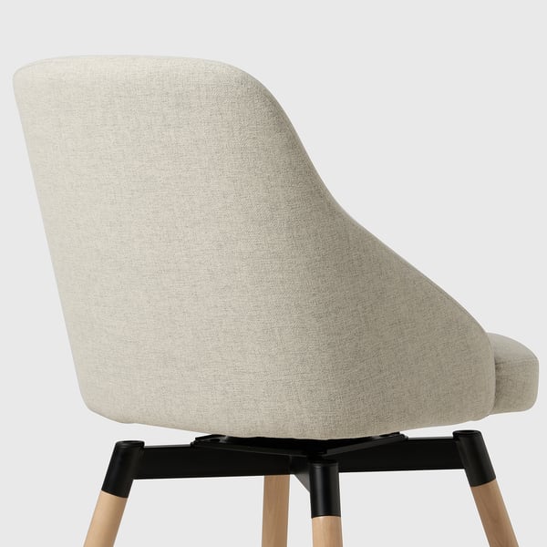 JANOLOF Swivel dining chair, Gunnared beige