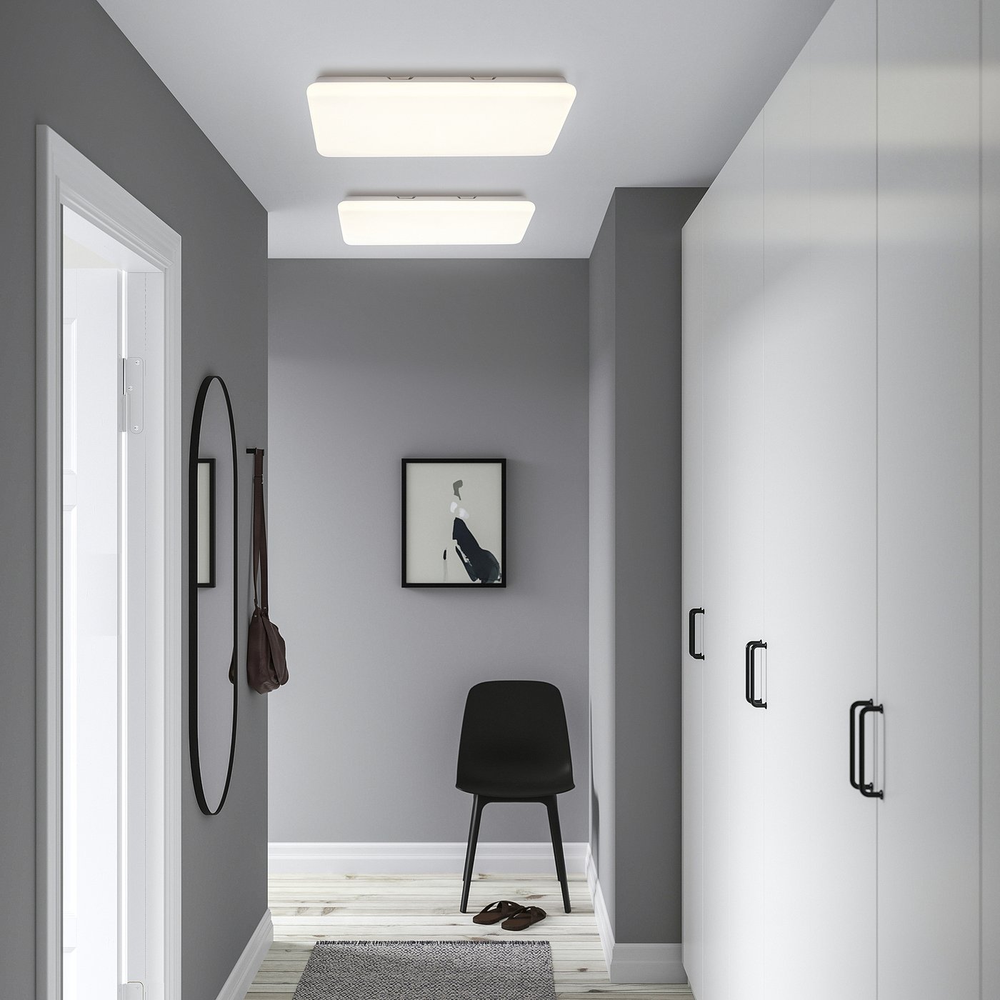 JETSTRÖM LED ceiling light panel, smart/dimmable white spectrum