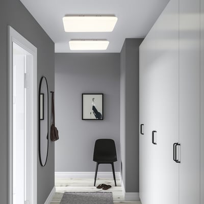 JETSTRÖM LED ceiling light panel, smart/dimmable white spectrum, 60x60 cm