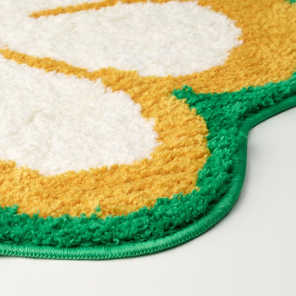 KÄRRKNIPPROT Bath mat, floral pattern/multicolour, 65 cm