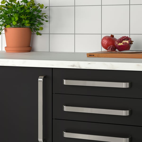 KALERUM Handle, stainless steel colour, 266 mm
