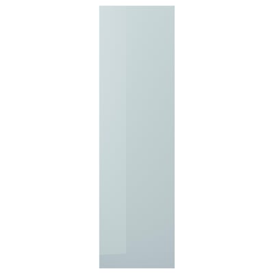 KALLARP Cover panel, high-gloss light grey-blue, 63x220 cm