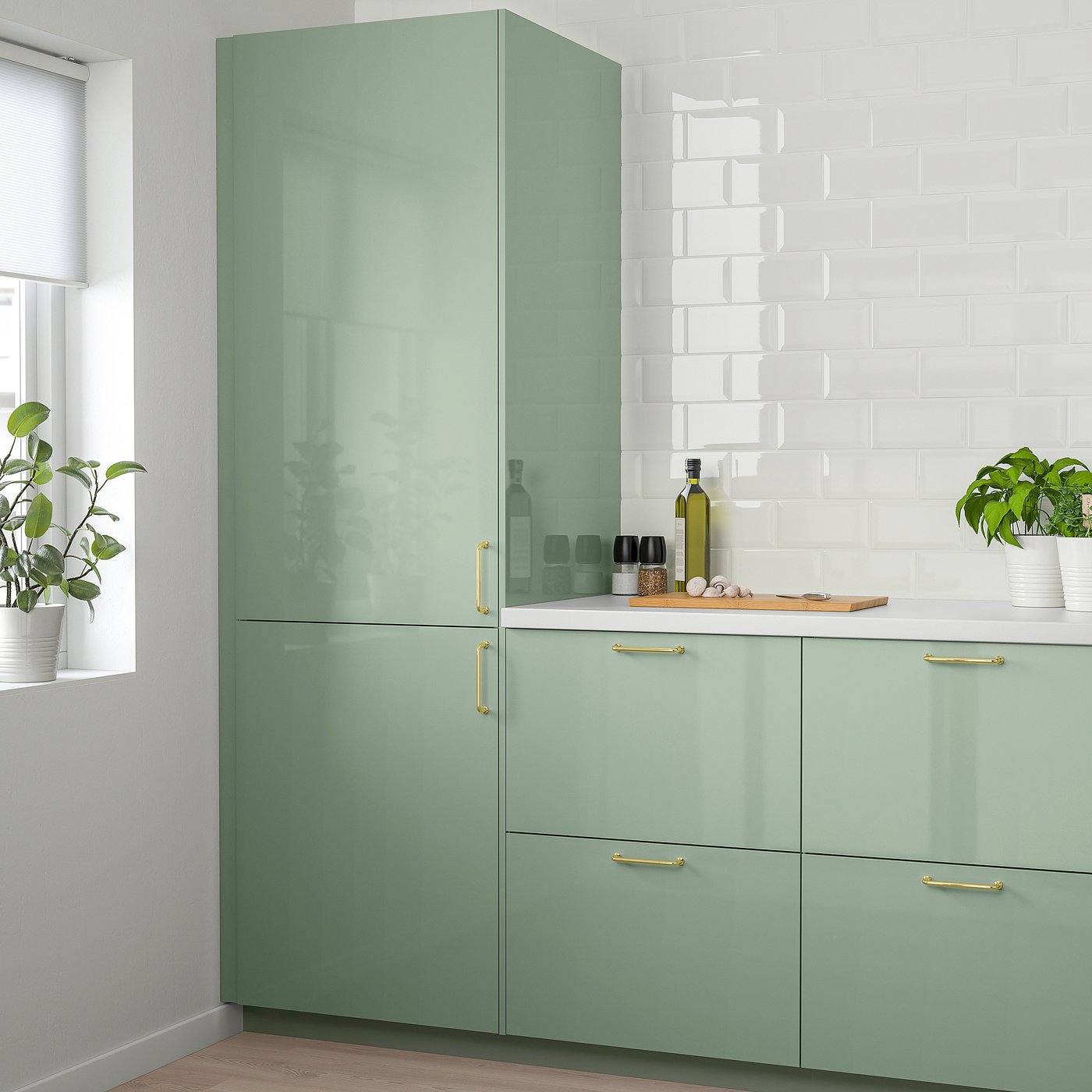 Kallarp Door High Gloss Light Green Ikea