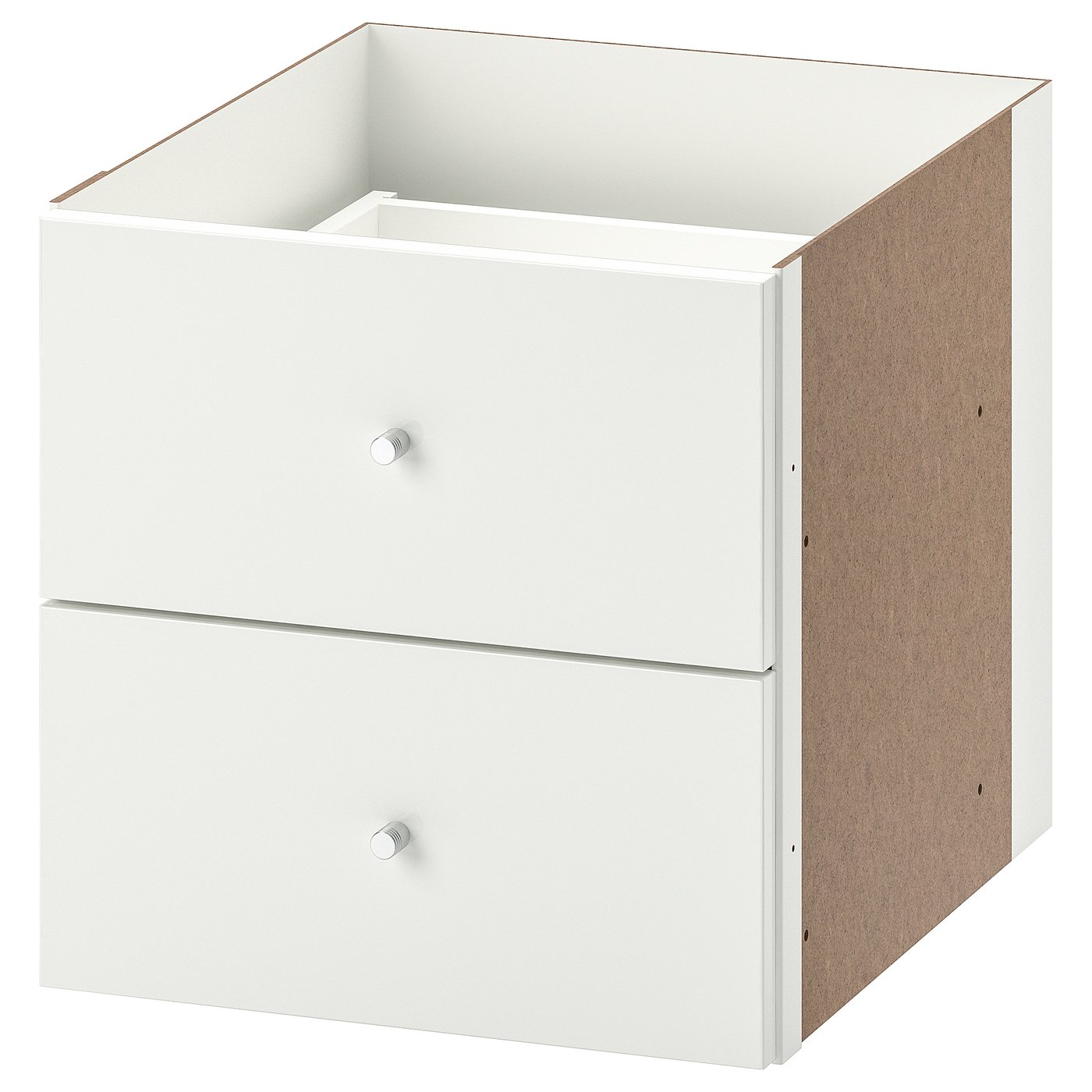 KALLAX insert with 2 drawers, high-gloss white, 33x33 cm - IKEA