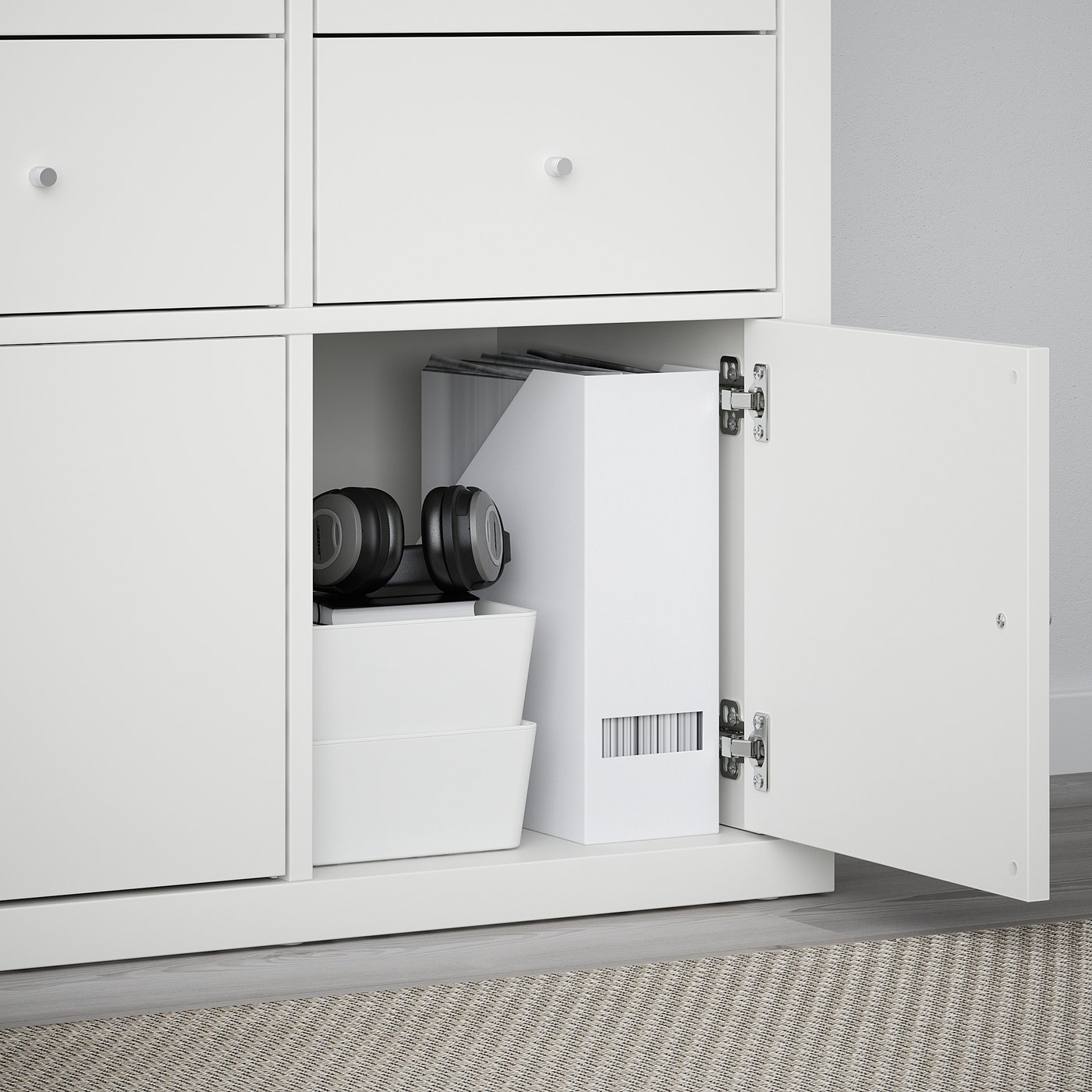 KALLAX insert with door, white, 33x33 cm - IKEA