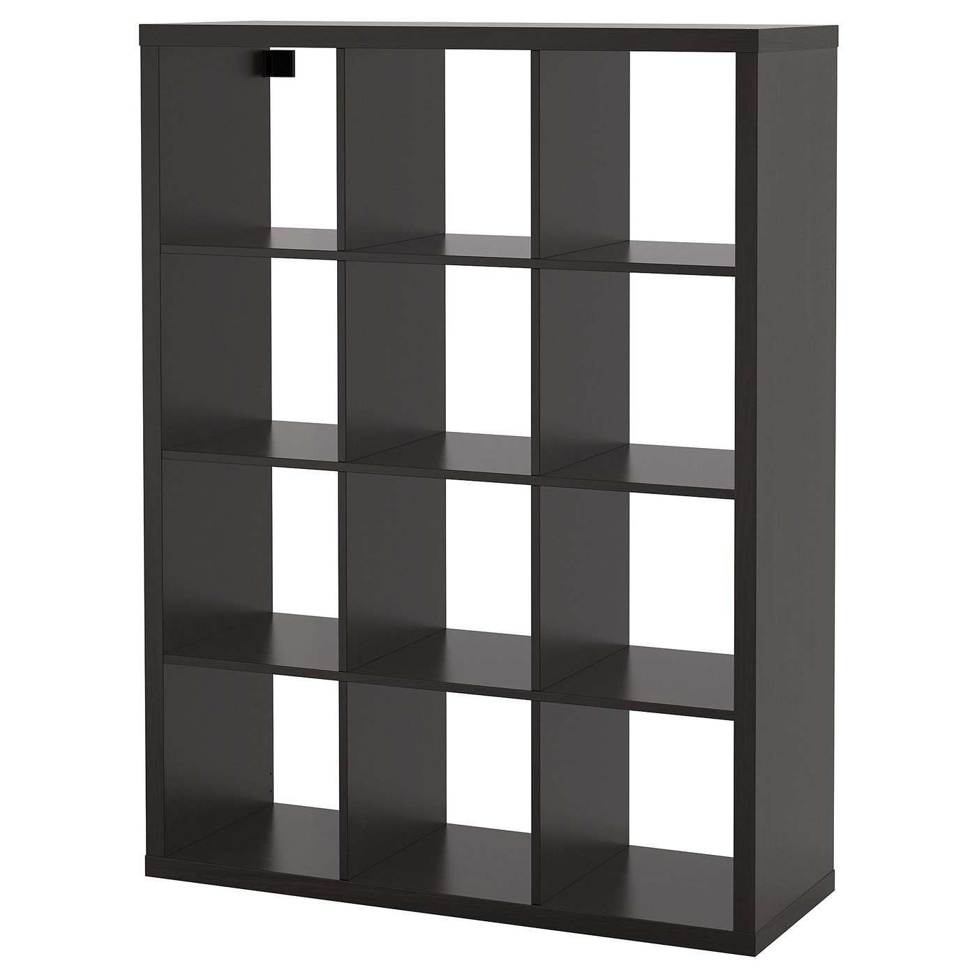 KALLAX shelving unit, black-brown, 112x147 cm - IKEA