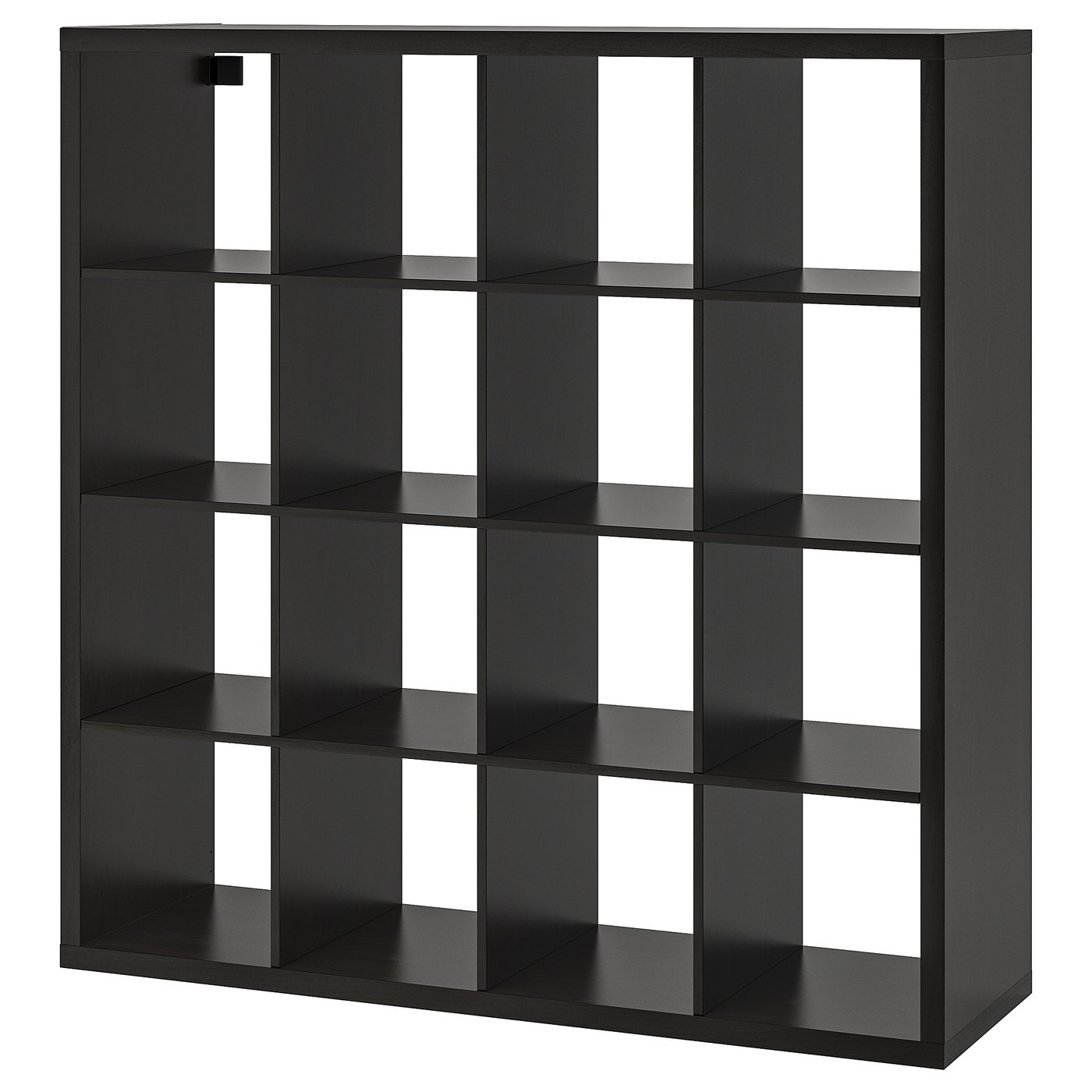 KALLAX shelving unit, black-brown, 147x147 cm - IKEA