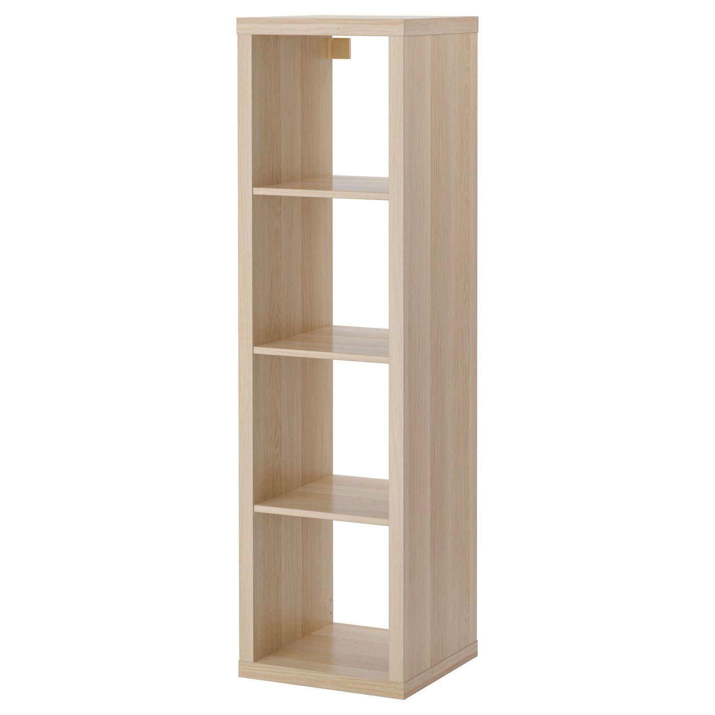 KALLAX shelving unit, white stained oak effect, 42x147 cm - IKEA