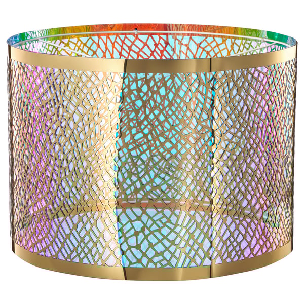 KARISMATISK Lamp shade, net pattern goldcolour, 44 cm IKEA