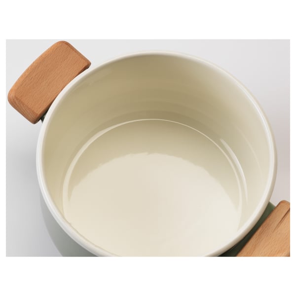 KASTRULL Pot with lid, green, 3 l