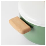 KASTRULL Pot with lid, green, 3 l