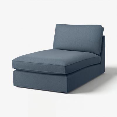 KIVIK Cover for chaise longue, Gunnared blue