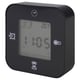 KLOCKIS Clock/thermometer/alarm/timer, black, 7x7 cm