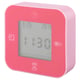 KLOCKIS Clock/thermometer/alarm/timer, pink, 7x7 cm