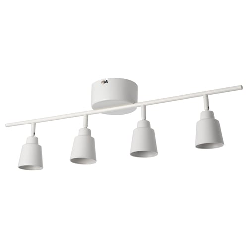 A white KNUTBO ceiling light fixture with four downward-facing lamps.