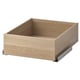 KOMPLEMENT Drawer, white stained oak effect, 50x58 cm