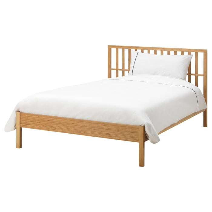 KONGSHUS Bed frame, bamboo, 120x200 cm IKEA