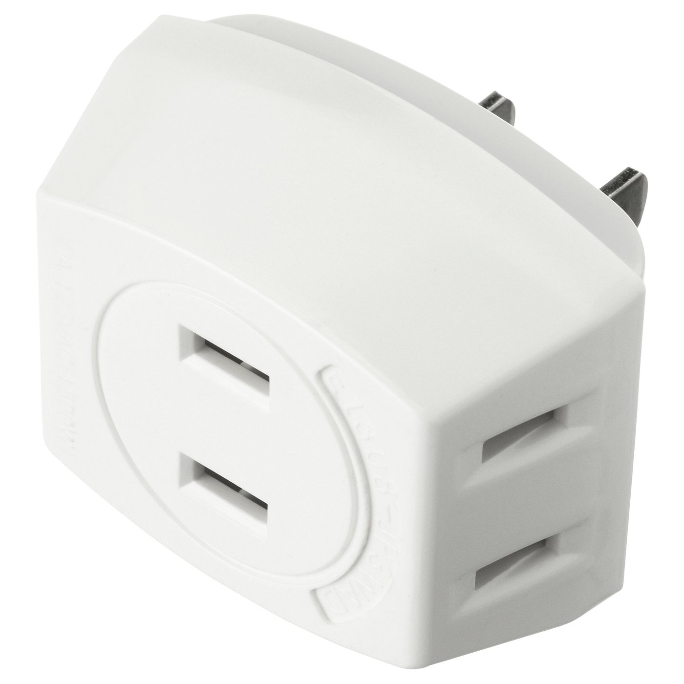 KOPPLA 3way adaptor plug unearthed white IKEA
