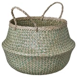 KRALLIG Basket, sedge/green, 25 cm