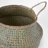 KRALLIG Basket, sedge/green, 25 cm
