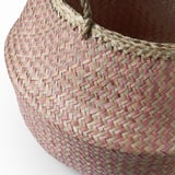 KRALLIG Basket, sedge/pink, 25 cm